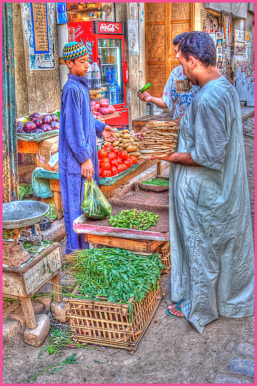 Aswan, Egypt Market-HDR