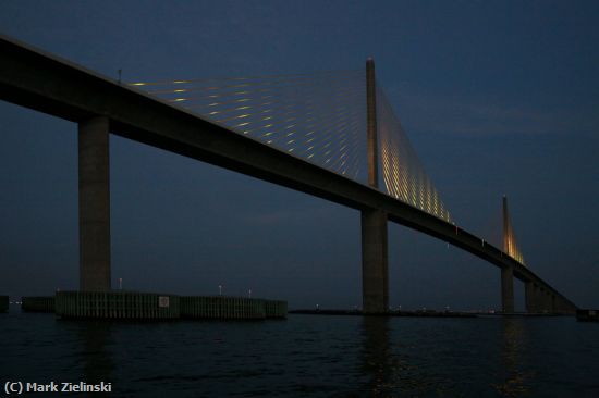 Missing Image: i_0037.jpg - Sunshine Skyway Bridge At Dusk