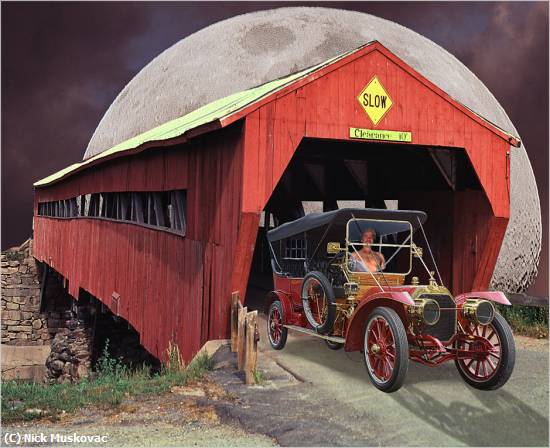 Missing Image: i_0065.jpg - Antique Car in Covered Bridge