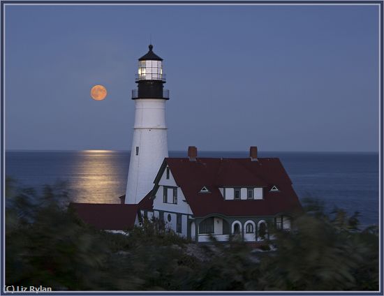 Missing Image: i_0040.jpg - PORTLAND HEAD LIGHTHOUSE IN MOONLIGH