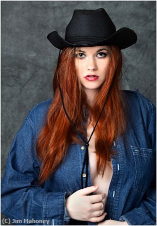 Missing Image: i_0002.jpg - Ariel in-Black Hat and Denim