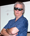 Bob Ash wearing 3D glasses