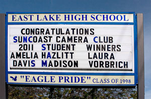 East Lake HS sign